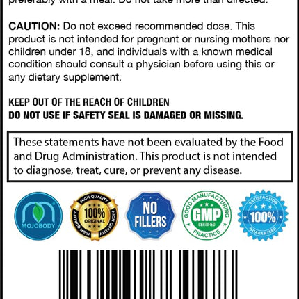 MOJObody Maqui Berry Capsules – MaquiForza Antioxidant Rich, 1000mg per Serving, 60 Veggie Caps