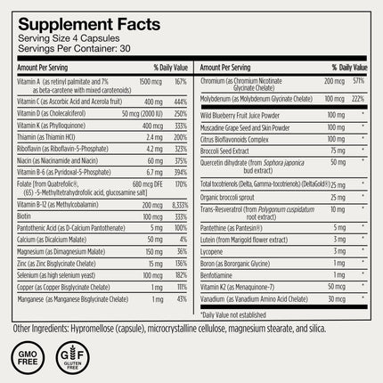 Momentous Essential Multivitamin for Women & Men | NSF Certified for Sport | GMO- & Gluten-Free | 30 Servings