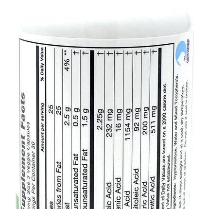 Montana Emu Ranch EMUtrients Omega Complex Emu Oil 750mg | Omega 3, 6, 7, 9 | 90 Veggie Caps