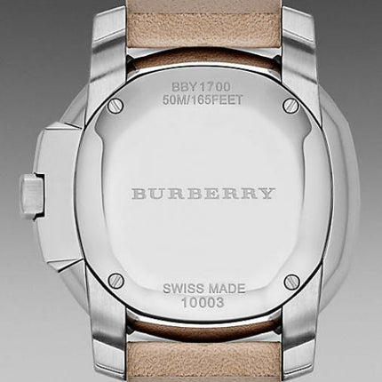 Burberry The Britain Brown Dial Brown Leather Strap Watch for Women - BBY1700