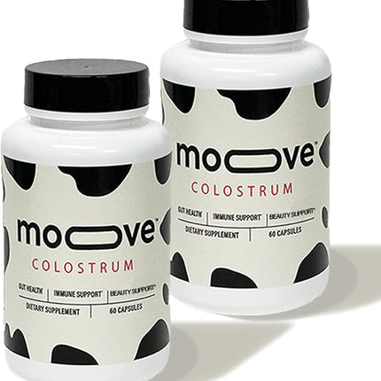 MOOVE Bovine Colostrum Capsules 1000mg – Grass-Fed Dutch Cows | Immune & Gut Support