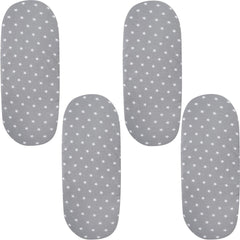 Moses Basket Jersey Fitted Sheet 100% Cotton - Pack Of 4