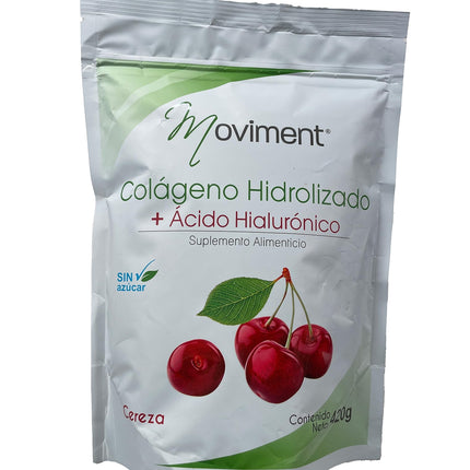 Moviment: Hydrolyzed Collagen + Hyaluronic Acid – Sugar-Free Cherry Flavor