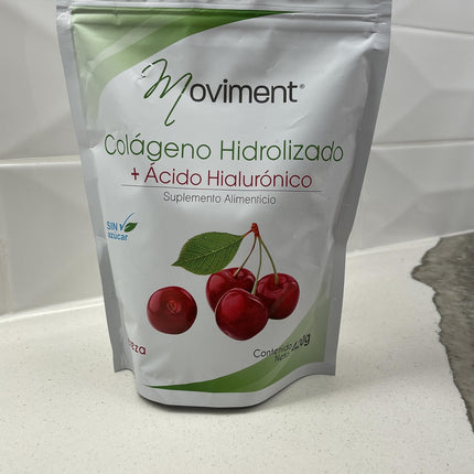 Moviment: Hydrolyzed Collagen + Hyaluronic Acid – Sugar-Free Cherry Flavor