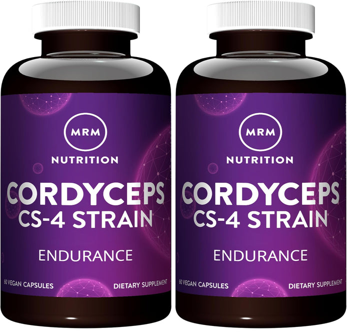 MRM Cordyceps CS-4 | Endurance & Adaptogens | Vegan, 60 Servings (Pack of 2)