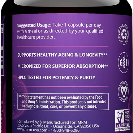 MRM Nutrition DHEA 50mg | Healthy Aging | Micronized for Absorption | Memory + Mood | HPLC Tested for Purity + Potency | Gluten-Free + Vegan + Non GMO | 90 Servings (Pack of 2)