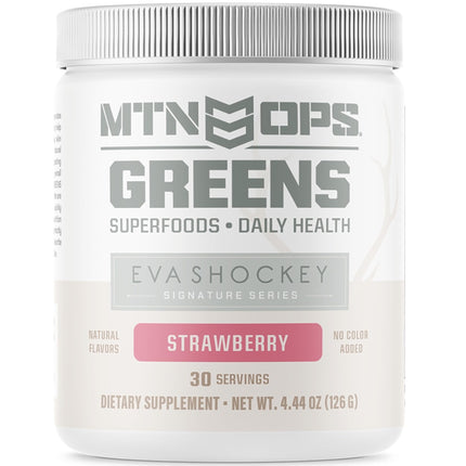 MTN OPS Eva Shockey Signature Series Super Greens – Strawberry, 30 Servings (4.4 oz)