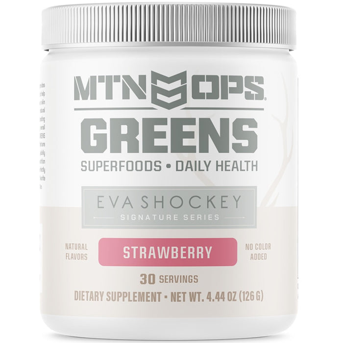 MTN OPS Eva Shockey Signature Series Super Greens – Strawberry, 30 Servings (4.4 oz)