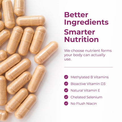 Multivitamin for Women - Methylated Vitamins & Minerals for Daily Support
