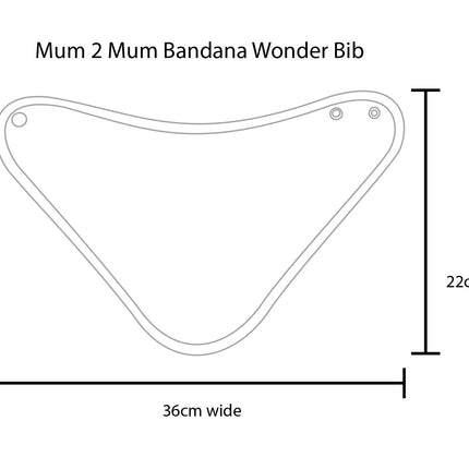 Mum 2 Mum Bandana Style Wonder Bib - 22 Colours