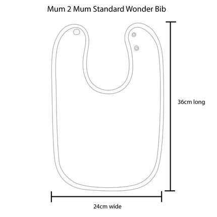 Mum 2 Mum Standard Wonder Bib - 22 Colours