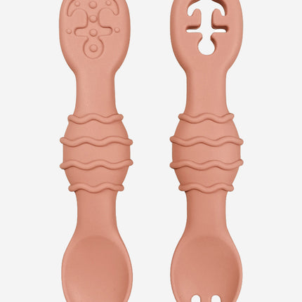 Bloom Bambini Silicon Spoon and Fork Set