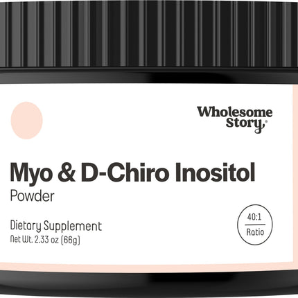 Myo-Inositol & D-Chiro Inositol Powder for Women – 40:1 Ratio, 30 Servings
