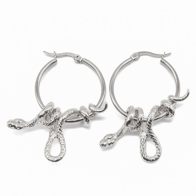 Serpent's Lair Snake Earrings