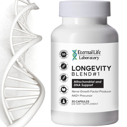 NAD+ Supplement with CoQ10, NR, PQQ & Shilajit – Anti-Aging Longevity Blend (30 Veggie Capsules)
