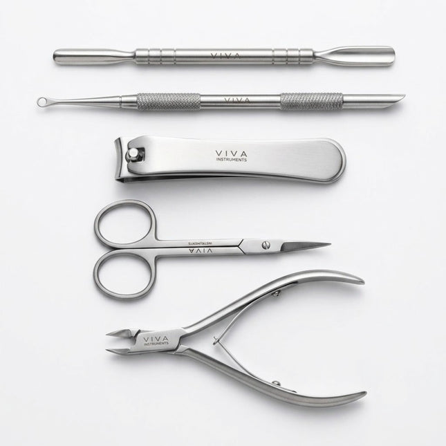 Silver Nail Tools Pro - 5 Pieces