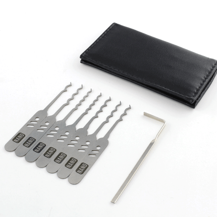 Dangerfield Nano SLIMLINE Covert Lock Pick Rake set - 0.6mm + Leather wallet