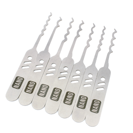 Dangerfield Nano SLIMLINE Covert Lock Pick Rake set - 0.6mm + Leather wallet