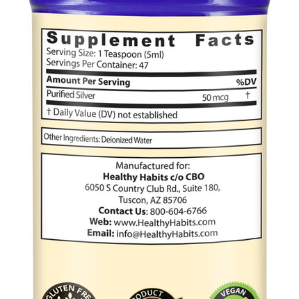 Healthy Habits Silver Defense Nano Silver Immune Support