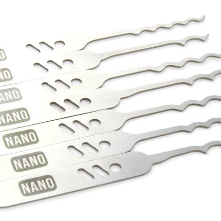 Dangerfield Nano SLIMLINE Covert Lock Pick Rake set - 0.6mm + Leather wallet