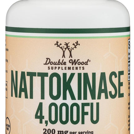 Nattokinase 4,000 FU – 240 Capsules | Cardiovascular Support | Double Wood