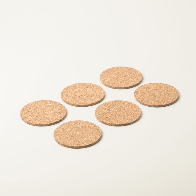 Premium Cork Coasters | Natural | Round