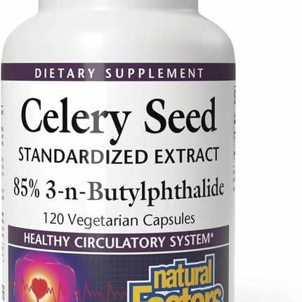 Natural Factors Celery Seed Extract: Concentrated Celery Seed for Healthy Circulation & Heart Support