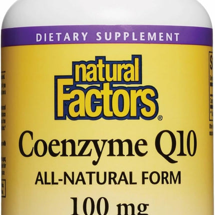 Natural Factors Coenzyme Q10 100 mg – 120 Softgels | Antioxidant & Energy Support