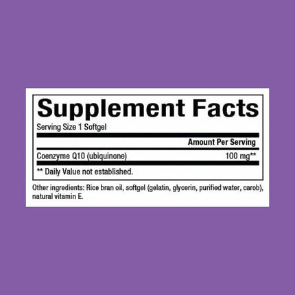 Natural Factors Coenzyme Q10 100 mg – 120 Softgels | Antioxidant & Energy Support