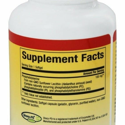 Natural Factors Phosphatidylserine – Memory & Brain Support, Gluten & Soy Free, 60 Softgels