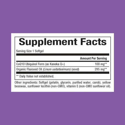 Natural Factors Ubiquinol 100 mg – Superior Absorption CoQ10 for Heart Health & Energy | 120 Softgels