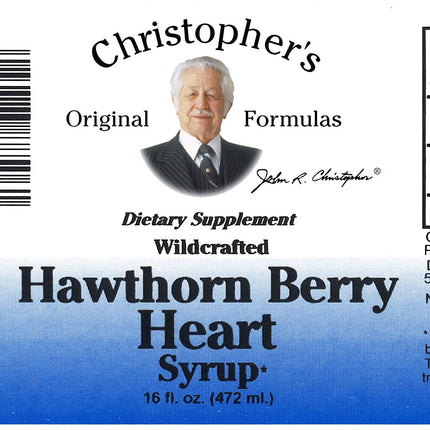 Christopher's Original Formulas Hawthorn Berry Heart Syrup - 16 fl oz | Natural Herbal Wellness