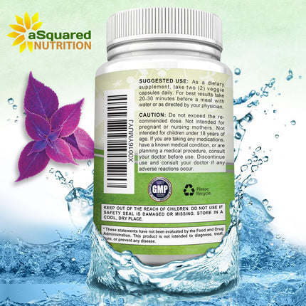 Forskolin 500mg Max Strength – 180 Capsules | aSquared Nutrition