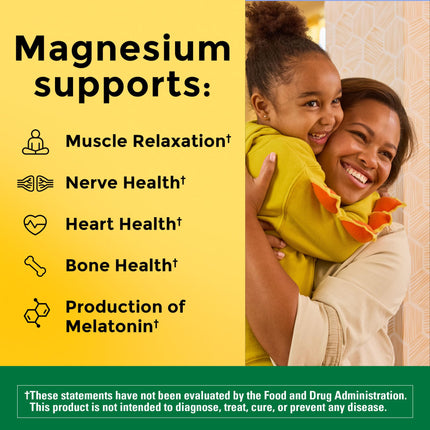 Nature Made Magnesium Complex with Vitamin D3 & Zinc – 60 Capsules | Immune & Muscle Support