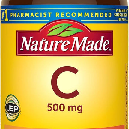 Nature Made Vitamin C 500 mg Caplets, 100 Count (3 Pack) | Immune Support
