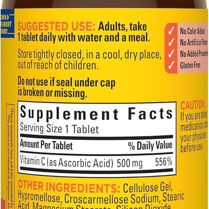 Nature Made Vitamin C 500 mg Caplets, 100 Count (3 Pack) | Immune Support