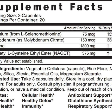 Nature's Fusions Neuro NAC Supplement 375mg Extra Strength + 1800mg Glycine – NACET for 20x Bioavailability & 10x Glutathione Boost