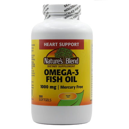 Nature's Blend Omega-3 Fish Oil 1000 mg - 300 Softgels