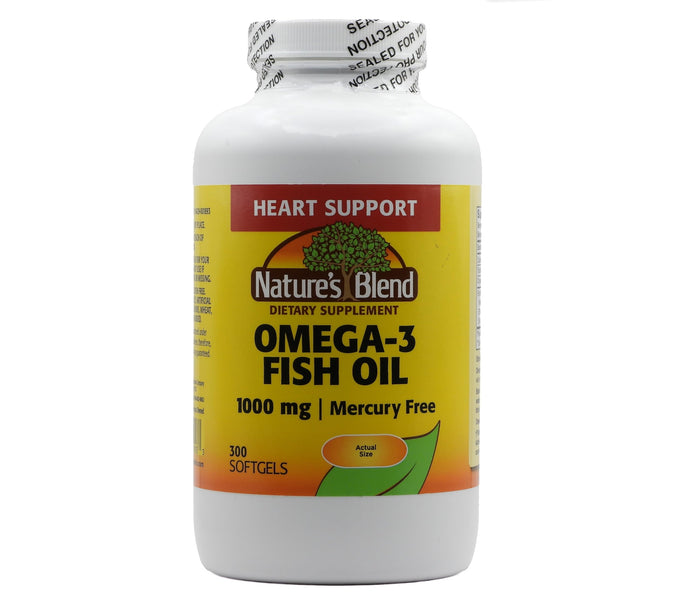 Nature's Blend Omega-3 Fish Oil 1000 mg - 300 Softgels