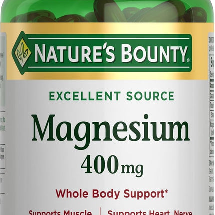 Nature's Bounty Magnesium 400 mg Softgels - 75 ea (2-pack)