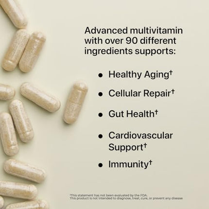 Nature's Lab Six Daily Advanced Multivitamin – 90+ Nutrients, 180 Capsules, Daily Energy & Immune Support