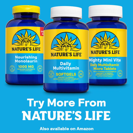 Nature's Life Daily Multivitamin for Men and Women - Iron Included | 60 Servings, 120 Softgels