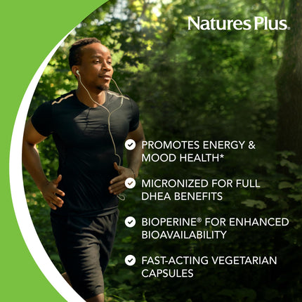 Natures Plus DHEA 10 with Bioperine – 10 mg, 90 Vegetarian Capsules (Gluten-Free) – 2-Pack