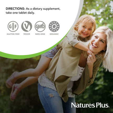 Natures Plus Source of Life Garden Organic Women's Multivitamin - 30 Vegan Tablets
