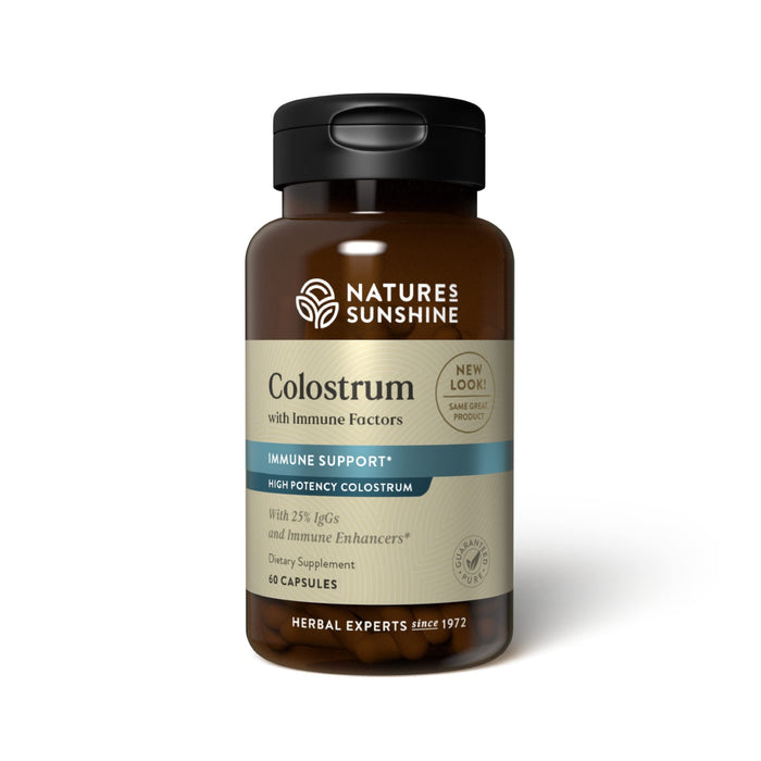 Nature's Sunshine Colostrum with Immune Factors - 60 Capsules | Immune & Gut Health