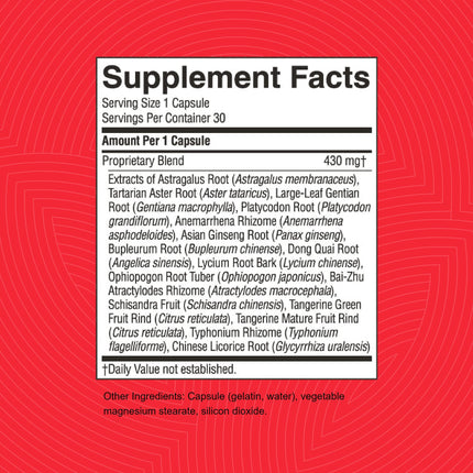 Nature's Sunshine Lung Support Chinese TCM Concentrate - 30 Capsules