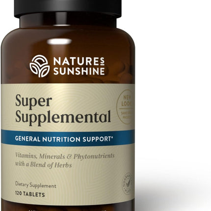 Nature's Sunshine Super Supplemental - Complete Multivitamin with Minerals & Antioxidants | 120 Tabs