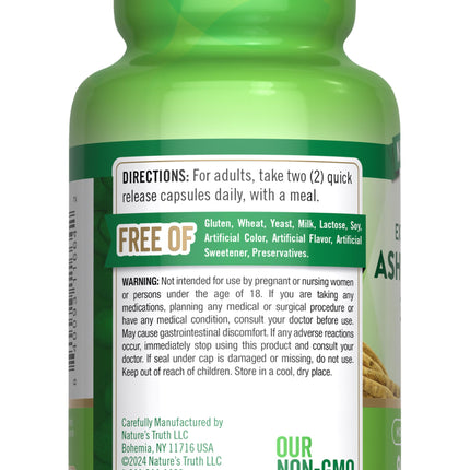 Nature's Truth Ashwagandha Capsules 3000mg – Extra Strength (90 Count) Pack of 2 | Black Pepper, Non-GMO & Gluten Free