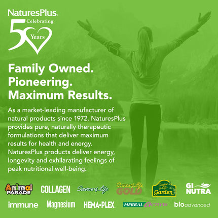 NaturesPlus Beyond CoQ10 50 mg – 60 Softgels | High-Strength Ubiquinol for Energy & Overall Wellness