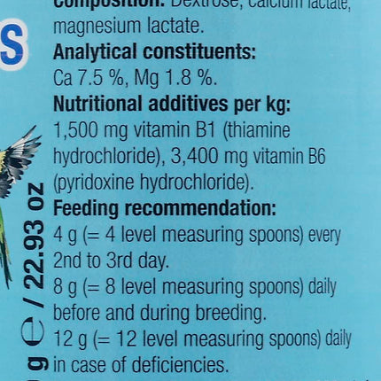 Nekton Calcium Plus – Calcium with Magnesium & Vitamins, White, 330g/11.64 oz